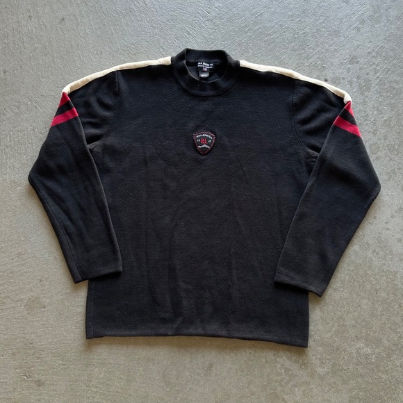 Polo Ralph Lauren Other - Vintage Polo Ralph Lauren Sweater Size Large Black Patch Logo RL Pullover